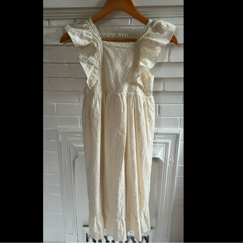 Noralee Charming Cream Kids Casual Dress